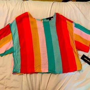 Multicolor Forever 21 Croptop